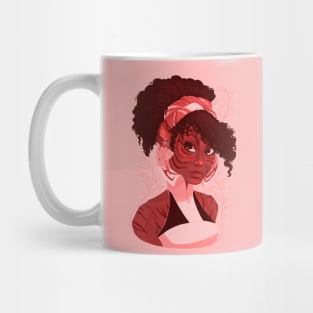 Tigerwoman in pink Mug